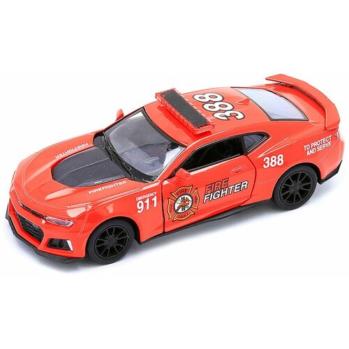 Модель машины KINSMART Camaro ZL1 2017 (Firefighter) инерция 1:38