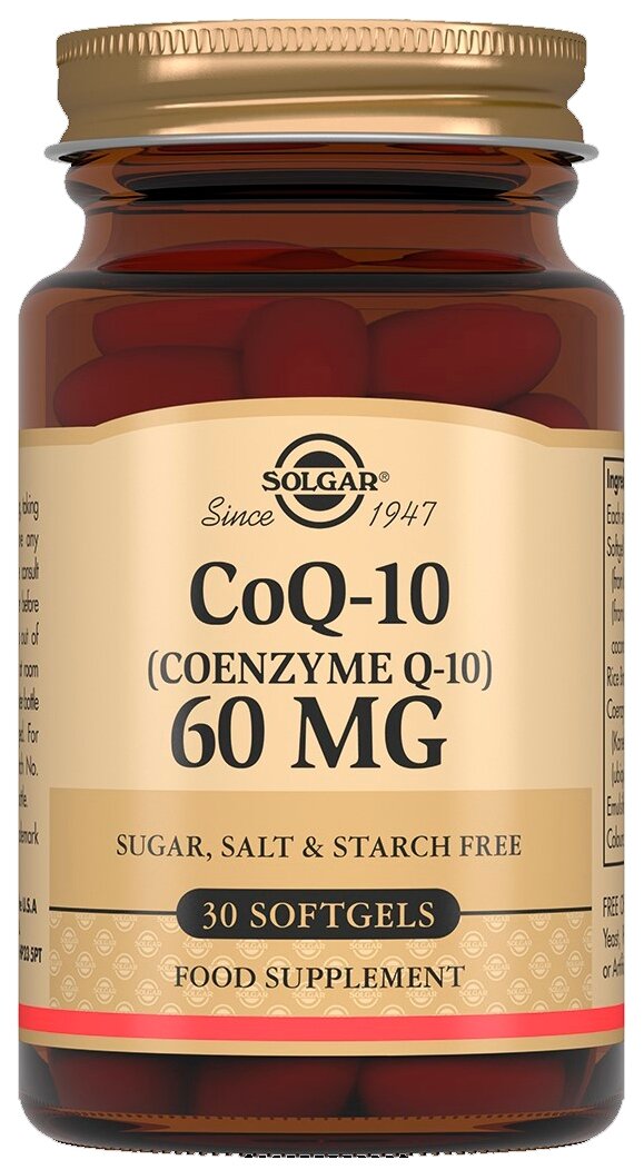 Solgar Coenzyme Q-10 капс., 60 мг, 30 шт.