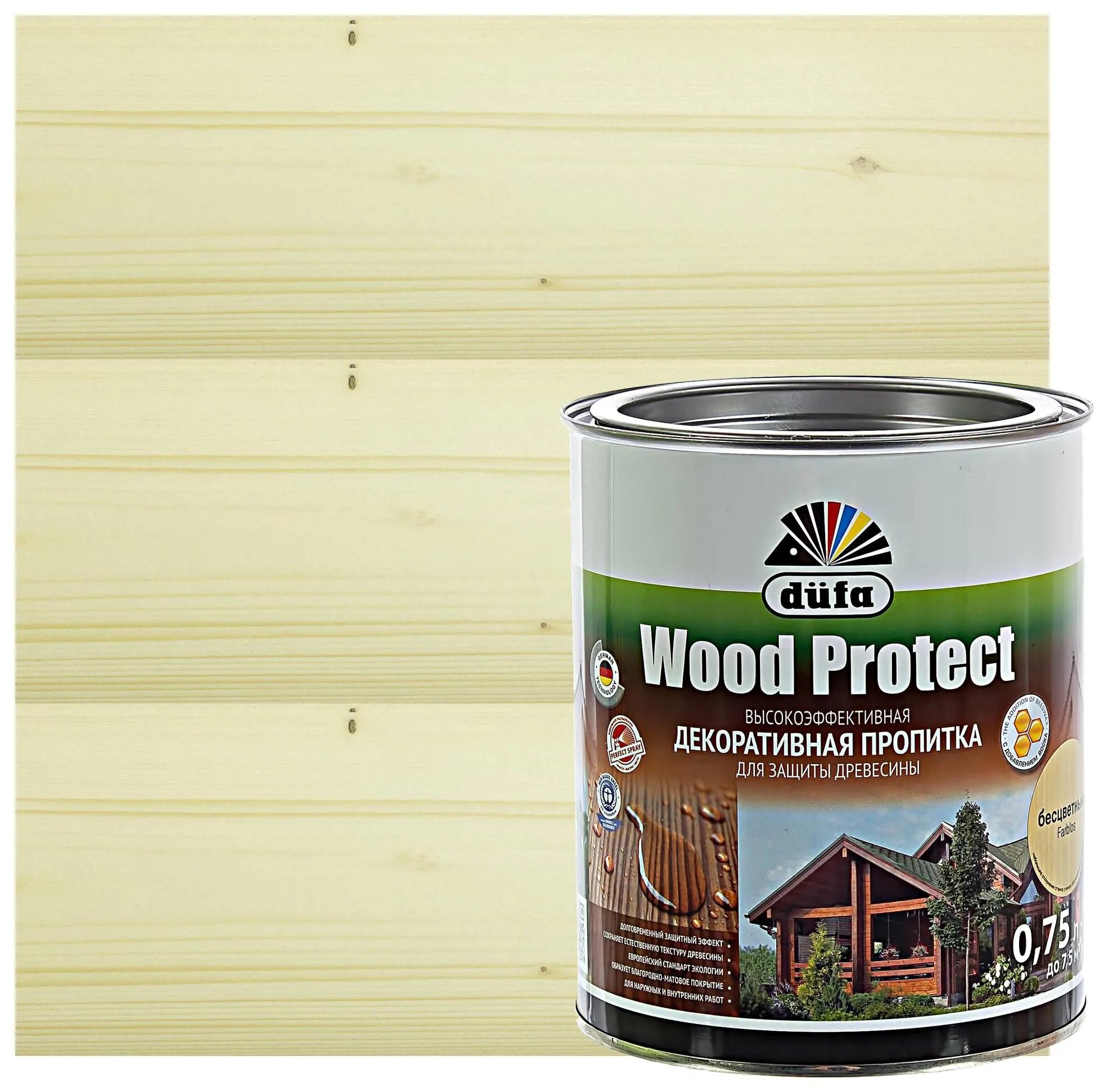 Антисептик Wood Protect прозрачный 0.75 л