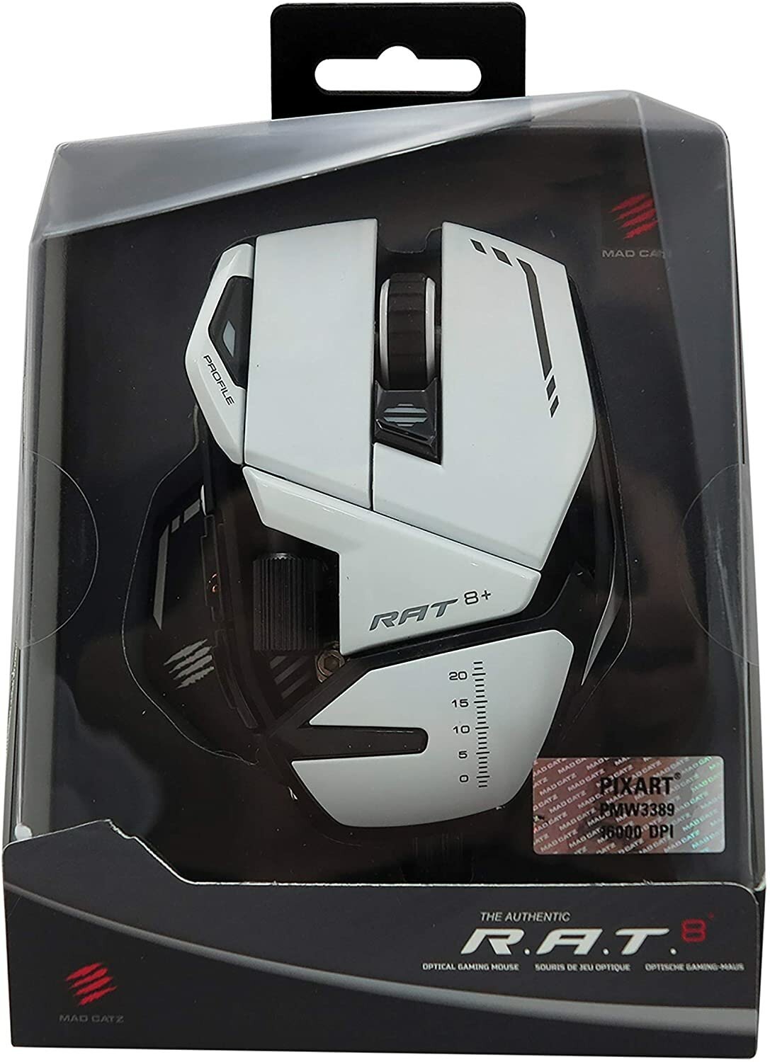 Мышь MADCATZ Mad Catz R.A.T. 8+ белая - фотография № 6