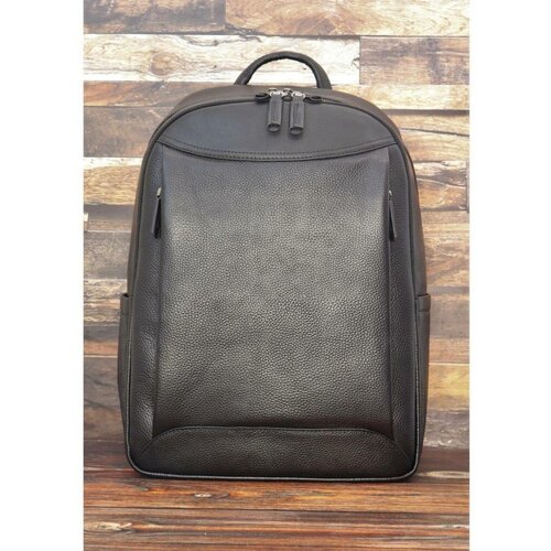 фото Рюкзак , натуральная кожа, вмещает а4, внутренний карман, черный китай