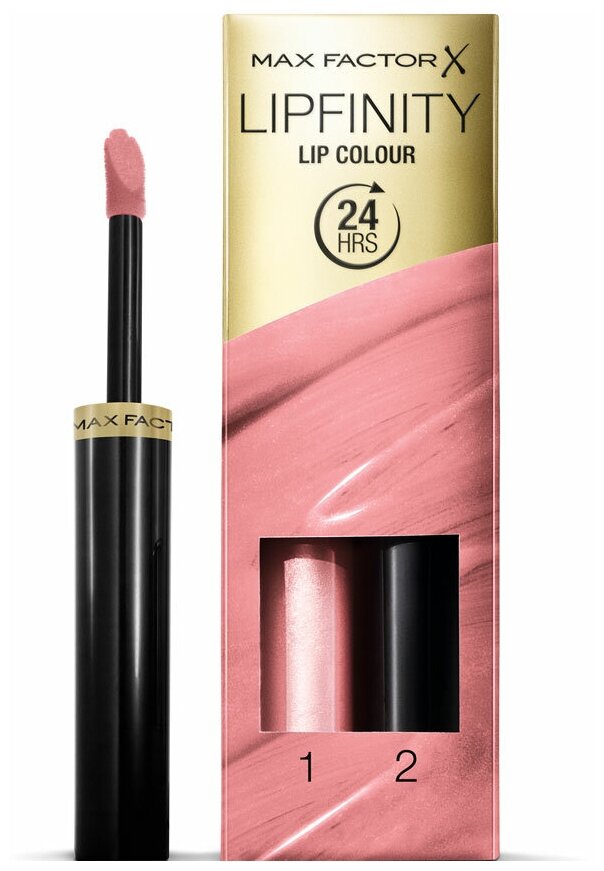 Макс Фактор / Max Factor - Помада+Блеск для губ Lip Colour Lipfinity тон 010 Whisper 4,2 г