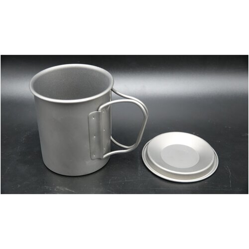 фото Кружка титановая с крышкой, походная, туристическая 450 мл china