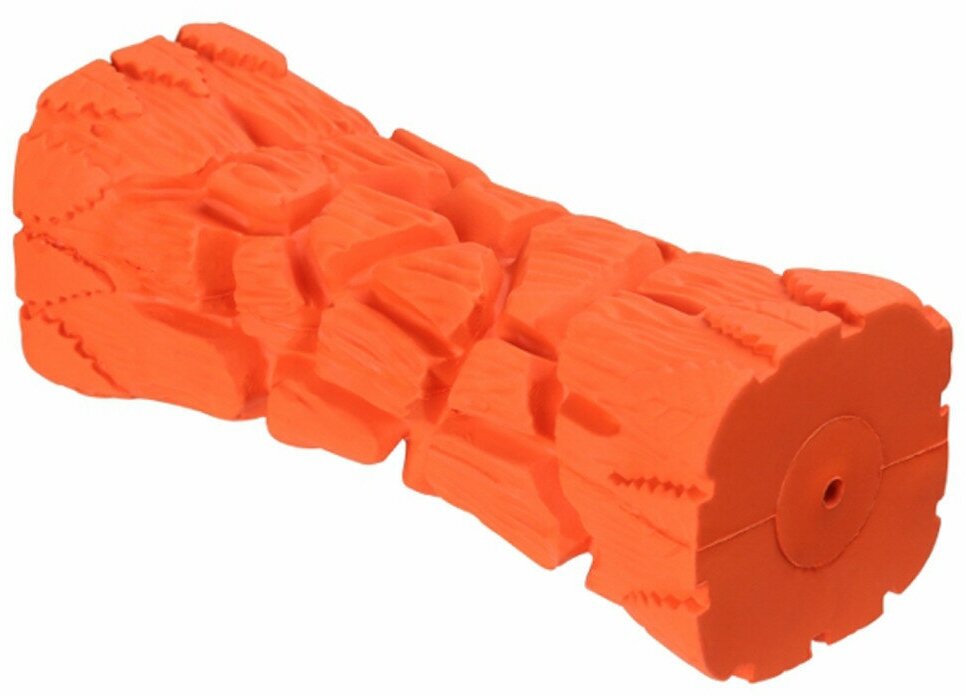 Mr.Kranch игрушка для собак Палочка с пищалкой и ароматом бекона, оранжевый, 16 см - фотография № 3