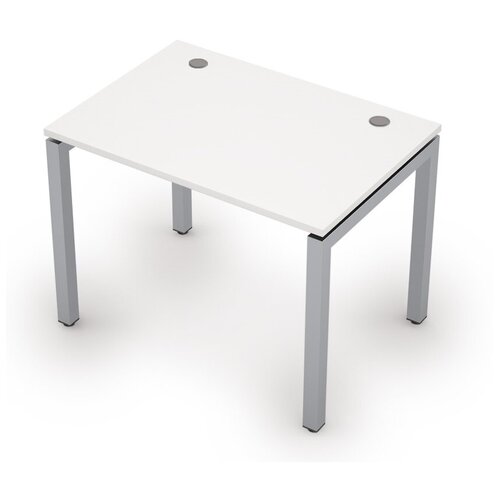 Стол прямой письменный на металлокаркасе AVANCE (сечение 50х50, парящий эффект) 6М.568 Белый 1200х600х750