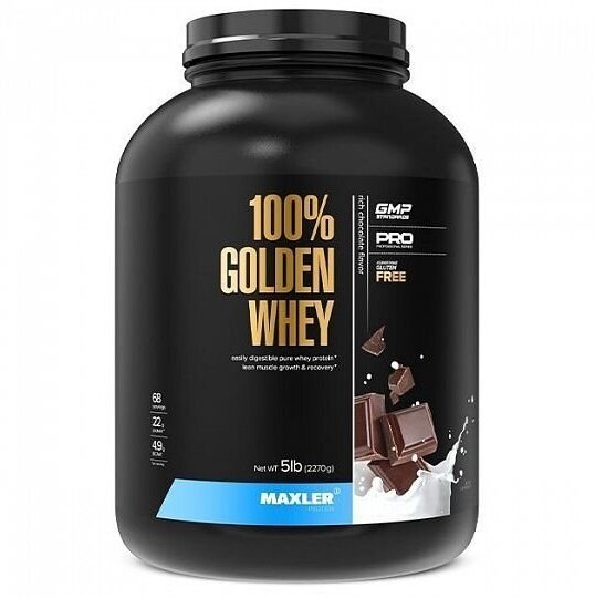 Maxler 100% Golden Whey Protein 2270 гр 5 lb (Maxler) Шоколад