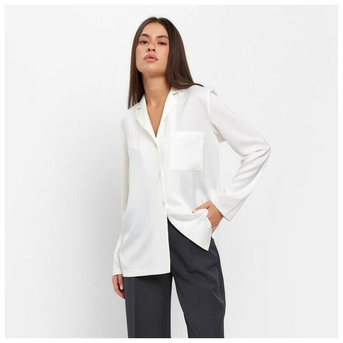 Блуза MIST, размер 44, бежевый, белый блуза mist размер 44 черный