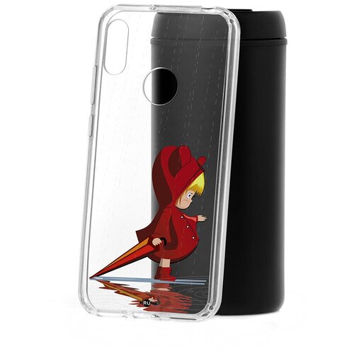 фото Чехол на хонор 8а kruche print девочка с зонтом кruче