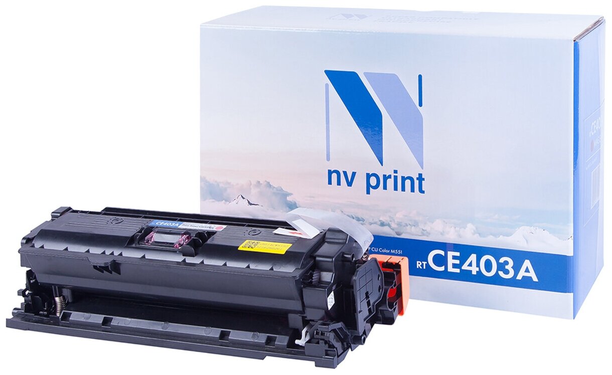 Лазерный картридж NV Print NV-CE403AM для HP LaserJet Color M551n, M551xh, M551dn, M570dn, M570dw (совместимый, пурпурный, 6000 стр.)