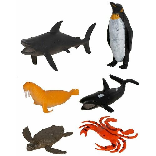 Игровой набор Фигурки морские животные 6 штук 2015B Tongde игровой набор фигурки морские животные 12 штук lt03 5k tongde