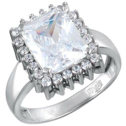 фото Эстет кольцо с 23 фианитами из серебра 01к1511419, размер 18