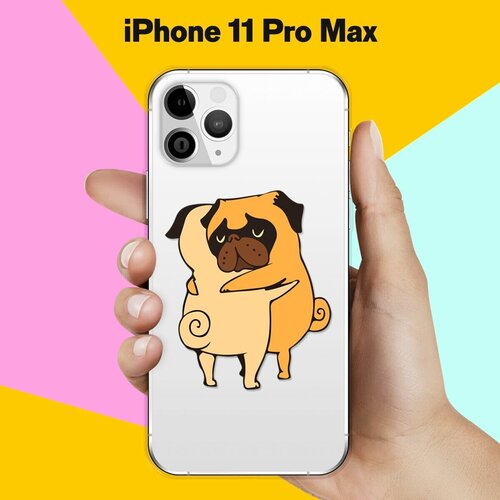 Силиконовый чехол Мопсы на Apple iPhone 11 Pro Max силиконовый чехол мопсы на apple iphone 7