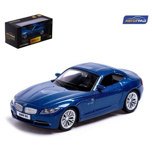 Машина металлическая BMW Z4, 1:43, цвет синий