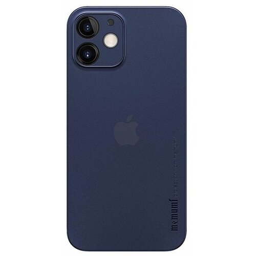 Накладка пластиковая Memumi Slim iPhone 12 mini синяя 0.3mm