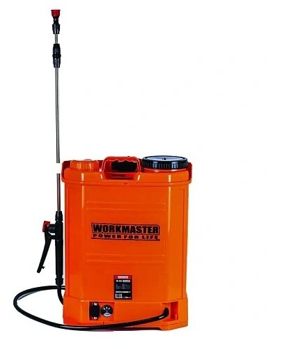 ОА-16Л Опрыскиватель аккумуляторный WorkMaster (12л, литий-ионная бат, ремень, 3 сопл, ЗУ, 4,9кг), шт Workmaster