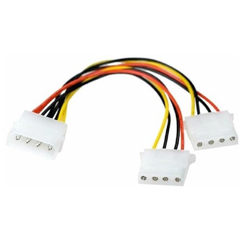 переходник питания orient c397 molex штекер на 2 molex гнезда разветвитель кабель 15см Разветвитель питания для двух устройств с интерфейсом Molex (IDE) от разъёма типа Molex (IDE