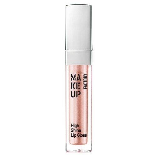 Make up Factory Блеск для губ с эффектом влажных губ High Shine Lip Gloss, 35 pearly apricot blush блеск для губ wet n wild high shine lip gloss 3 мл