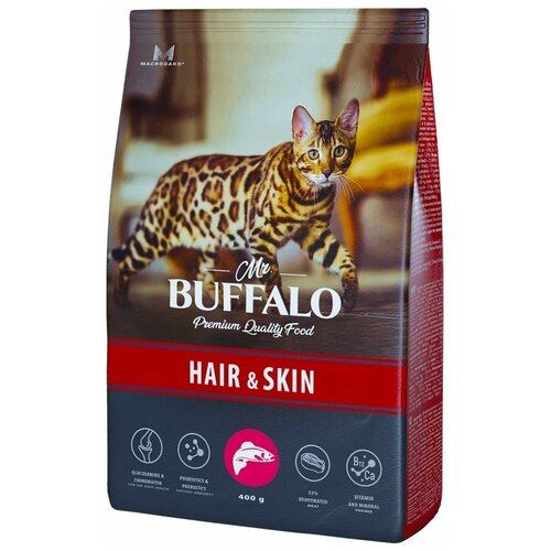 Mr.Buffalo Adult Hair & Skin Корм для кошек (лосось) 400г