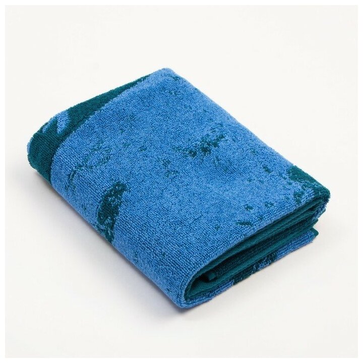 Полотенце именное махровое Этель "Константин" синий,50х90см, 100% хлопок, 420гр/м2