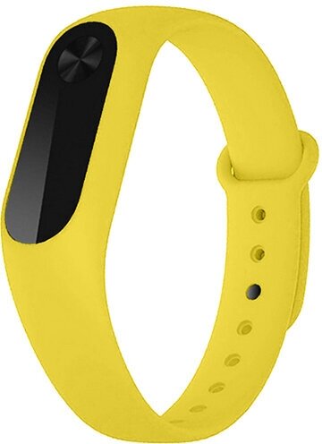 Xiaomi Силиконовый браслет Xiaomi Bracelet Yellow для Xiaomi Mi Band 2 желтый