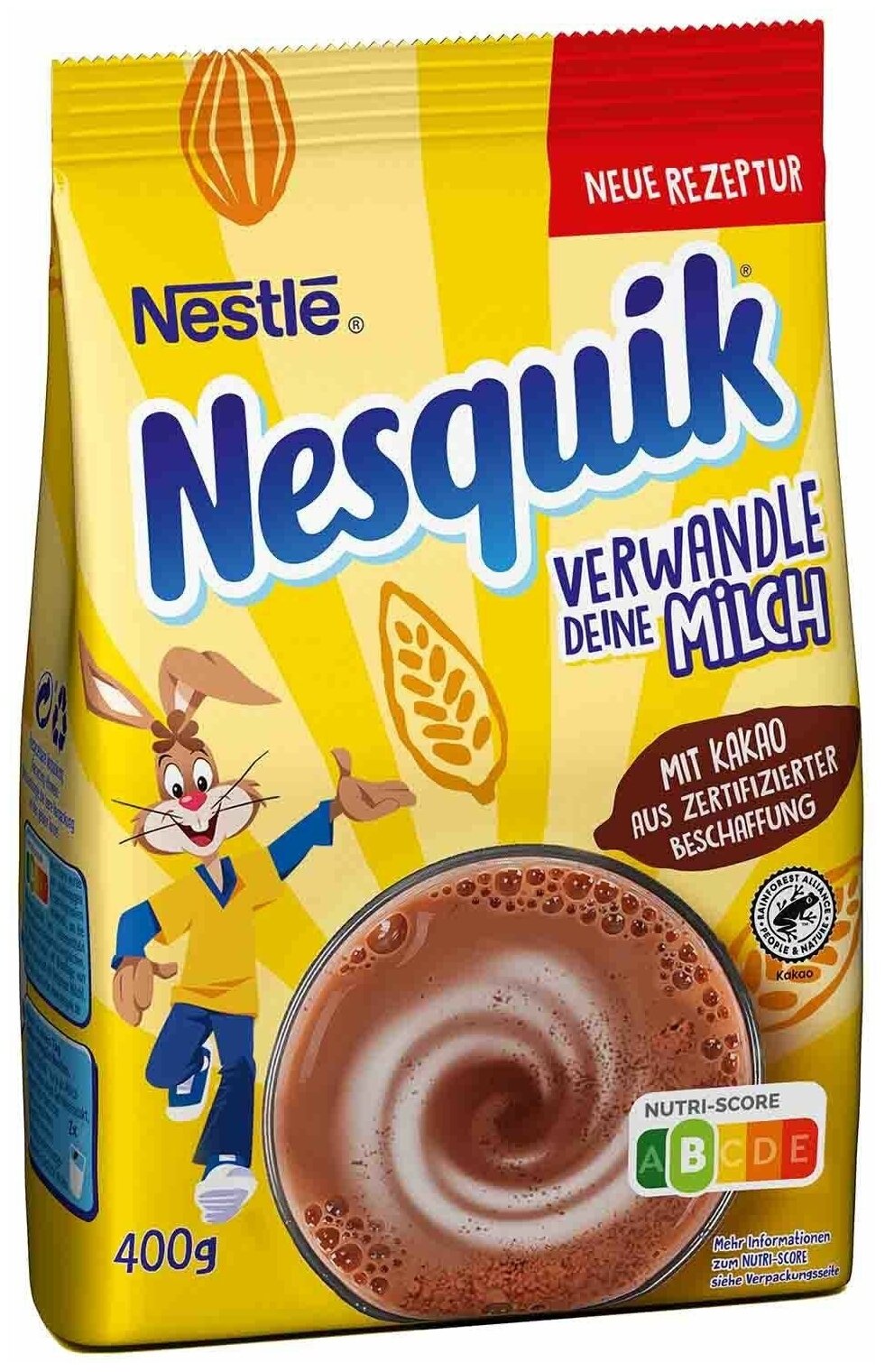 Какао Несквик напиток быстрорастворимый Nesquik Nestle 2 шт по 400 гр, Германия - фотография № 2