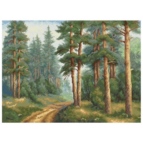 фото Набор для вышивания "сосновый бор" белоснежка