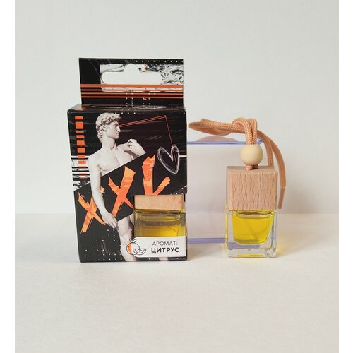 Ароматизатор для автомобиля подвесной в бутылочке размер XXL «Цитрус»