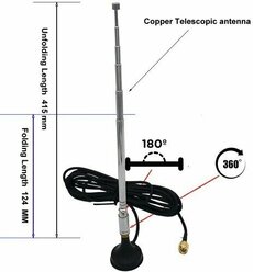 Антенна телескопическая на магните SMA для sdr приемника, радиоприемника, радиосканера