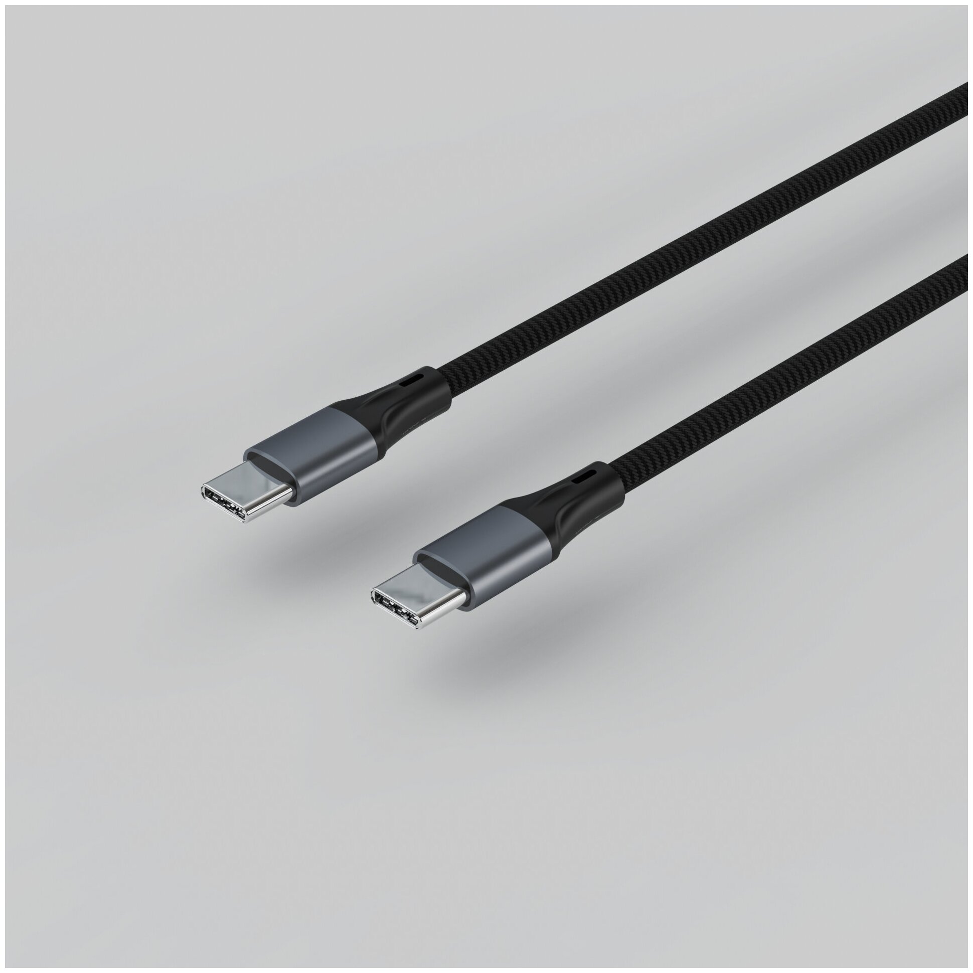 Кабель для быстрой зарядки Accesstyle USB Type-C - USB Type-C 30-F100M смартфонов, планшетов, ноутбуков, черный - фотография № 5