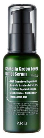 PURITO Сыворотка с центеллой, 60 мл PURITO Centella Green Level Buffet Serum