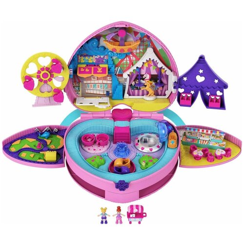 Набор игровой Polly Pocket Полливиль Парк развлечений в мини-рюкзаке GKL60