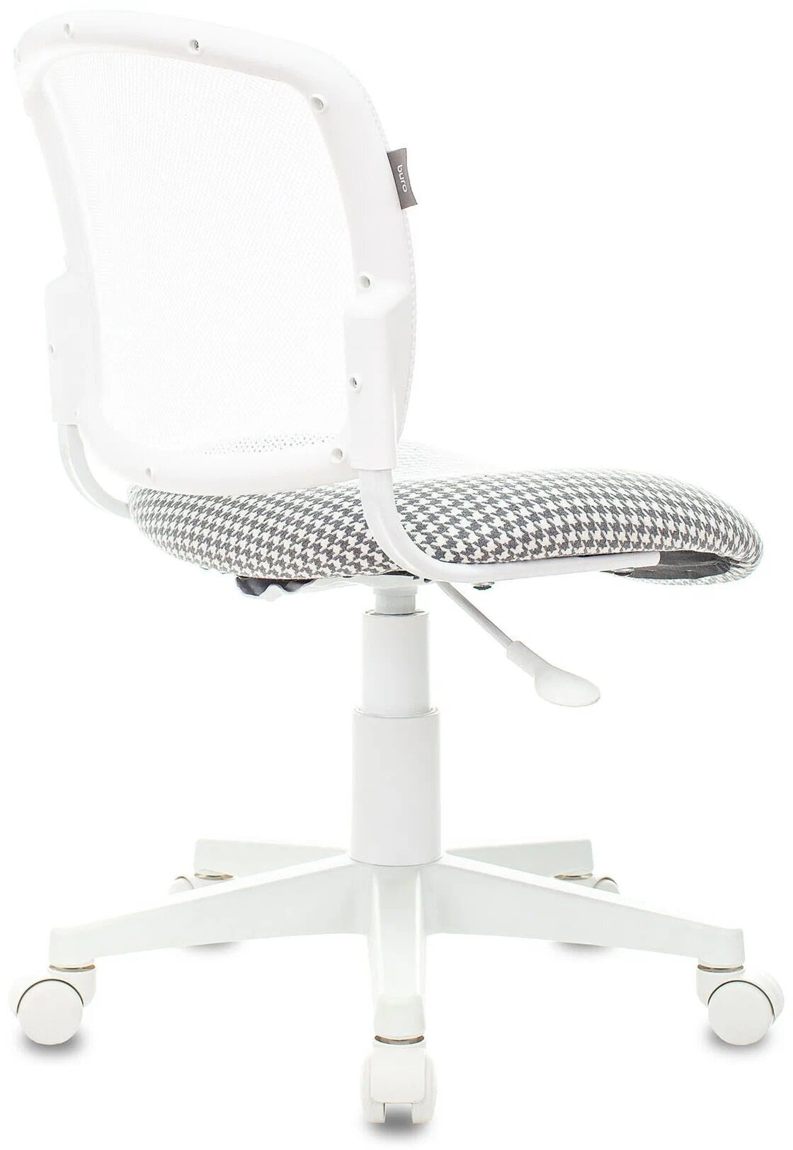 Кресло детское Бюрократ CH-W296NX белый TW-15 гусин.лапка Morris-1 сетка/ткань крестов. пластик белый пластик белый - фотография № 3