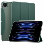 Чехол книжка ESR Ascend Trifold Case для iPad Pro 11 (2022 / 2021) - Forest Green, зеленый - изображение