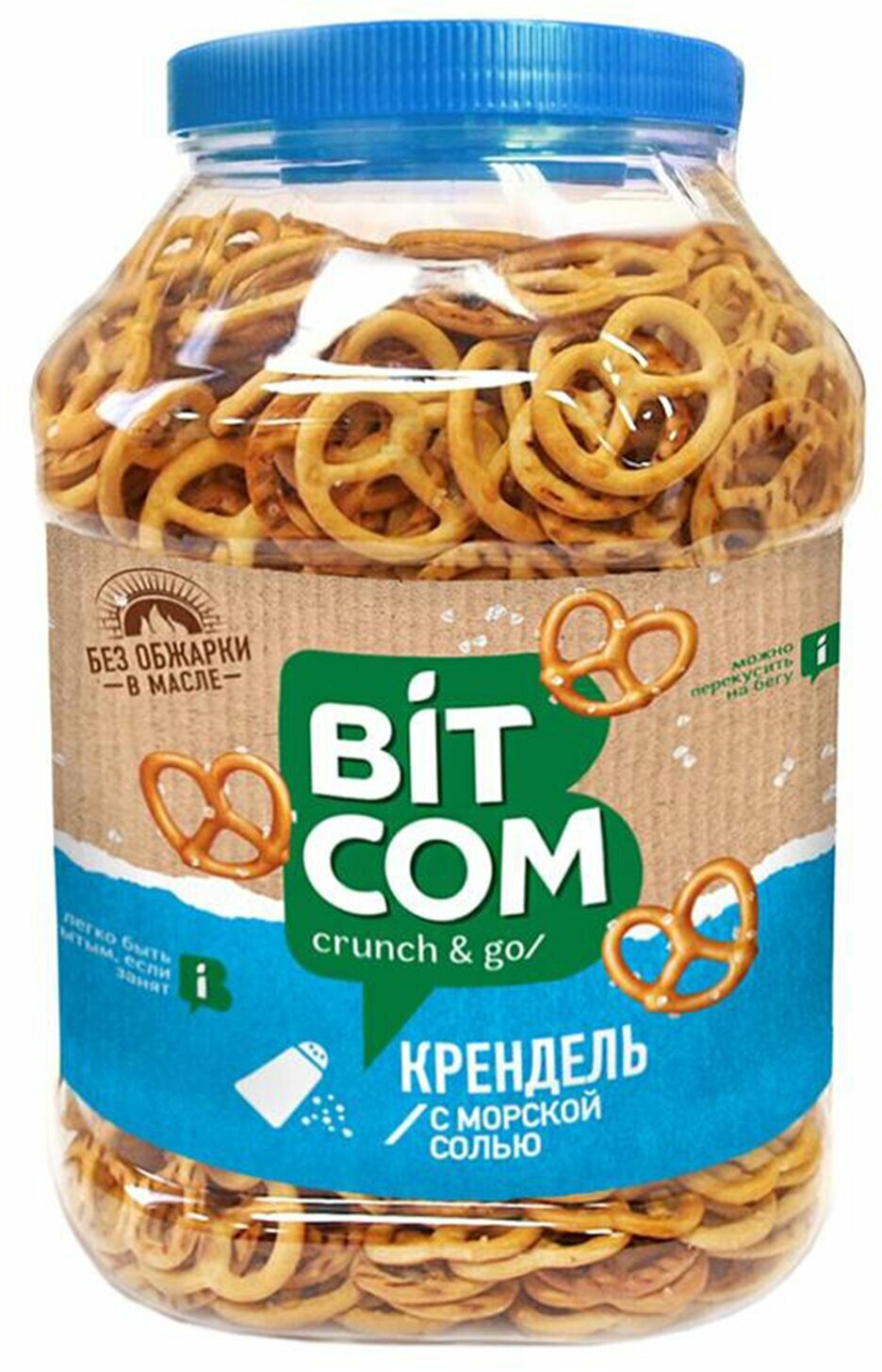 Крендель Bitcom, с морской солью, 450 г