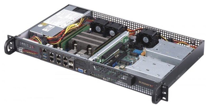 Сервер Supermicro SuperServer 5019D-FN8TP 1 x Intel Xeon D-2146NT 2.3 ГГц/без ОЗУ/без накопителей/количество отсеков 2.5" hot swap: 4/количество отсеков 3.5" hot swap: 1/1 x 300 Вт/LAN 1 Гбит/c