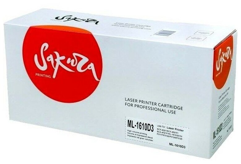 Картридж Sakura SAML1610D3 для Samsung ML-1610/1615/2010/2015/2510/2570/SCX-4321/4521/Xerox Phaser 3117/3122