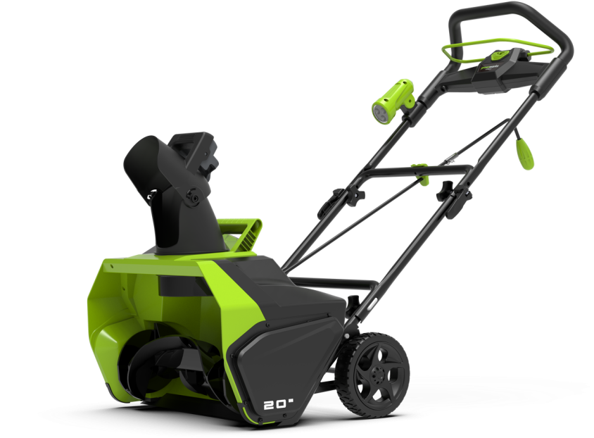 Снегоуборщик аккумуляторный GreenWorks GD40ST 40V 2600007, бесщеточный, без АКБ и ЗУ, ширина 51, высота 25, выброс 6м.