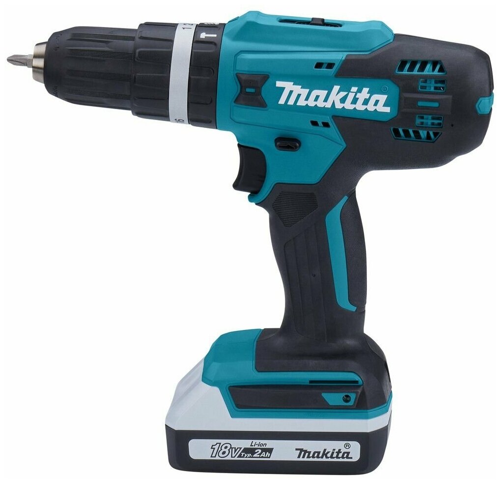 Дрель аккумуляторная Makita HP 488 DWAE электроинструмент, подарок на день рождения мужчине, любимому, папе, дедушке, парню