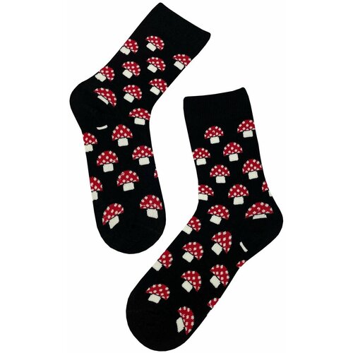 фото Носки , размер 41, черный, красный, белый country socks