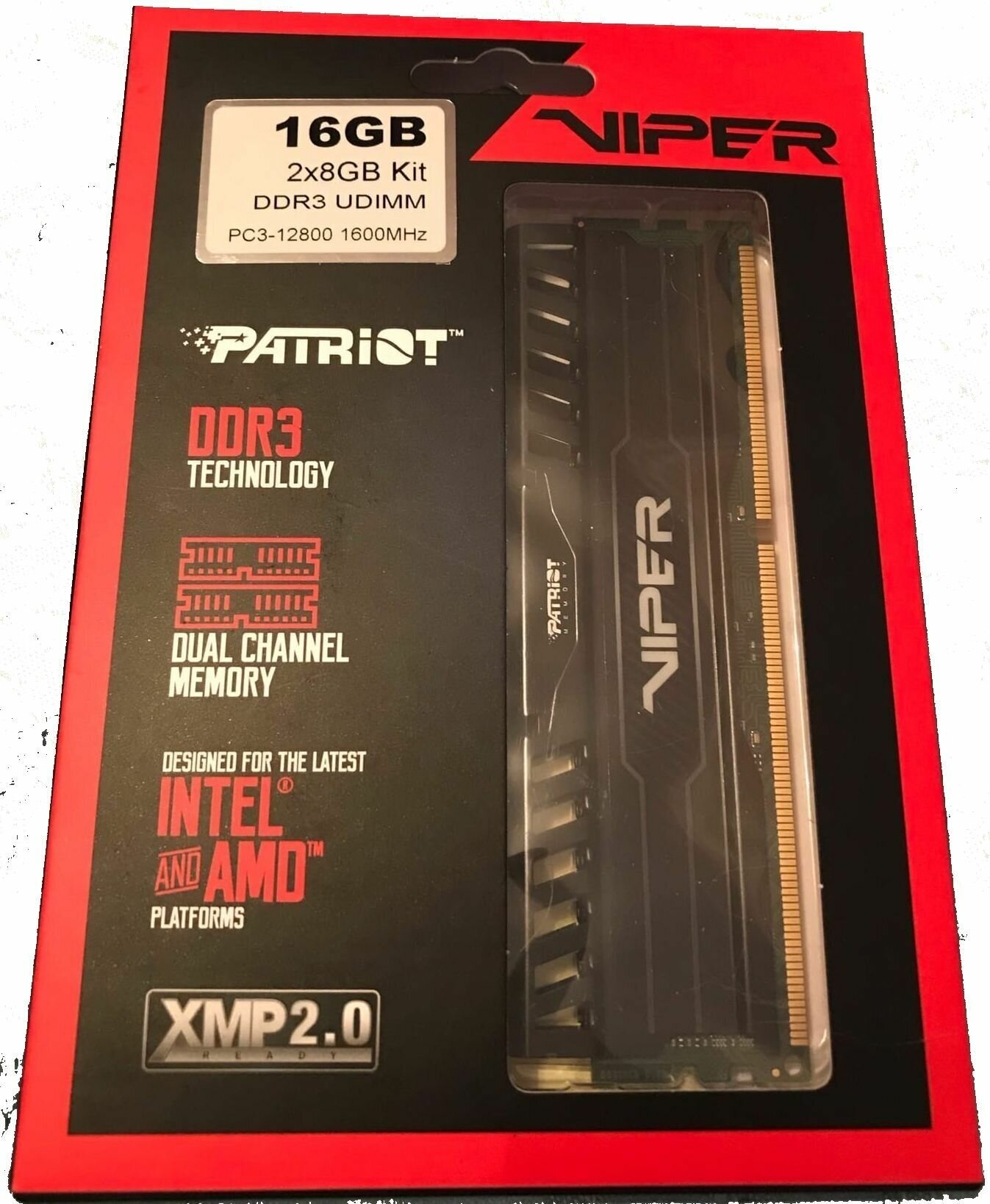 Модуль памяти PATRIOT Viper 3 DDR3 - 2x 8Гб 1600, DIMM, Ret - фото №8