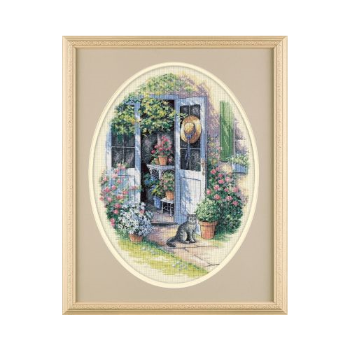 Dimensions Набор для вышивания Garden Door (Садовая дверь) (35124), разноцветный, 1 шт., 41 х 30 см набор для вышивания dimensions птички на ветке 30 х 22 см