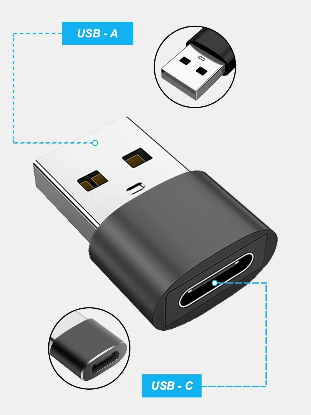 Переходник type c на USB