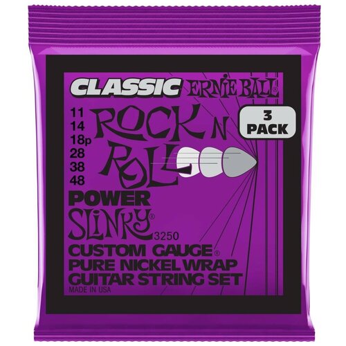 Струны для электрогитары Ernie Ball 3250 ernie ball 4733 футболка ernie ball power slinky фиолетовая xl