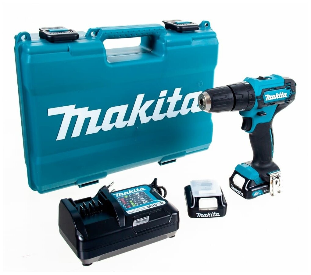 Дрель-шуруповерт Makita HP333DWAE аккум. патрон: быстрозажимной (кейс в комплекте)