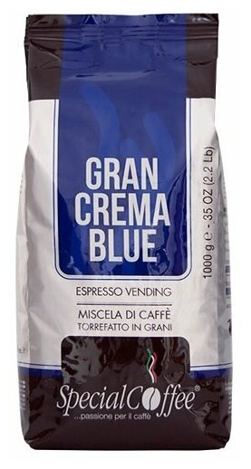 Кофе в зернах Special Coffee Gran Crema Blue, 1 кг (Спешал кофе)