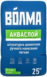 Штукатурка Волма Акваслой, 25 кг серый