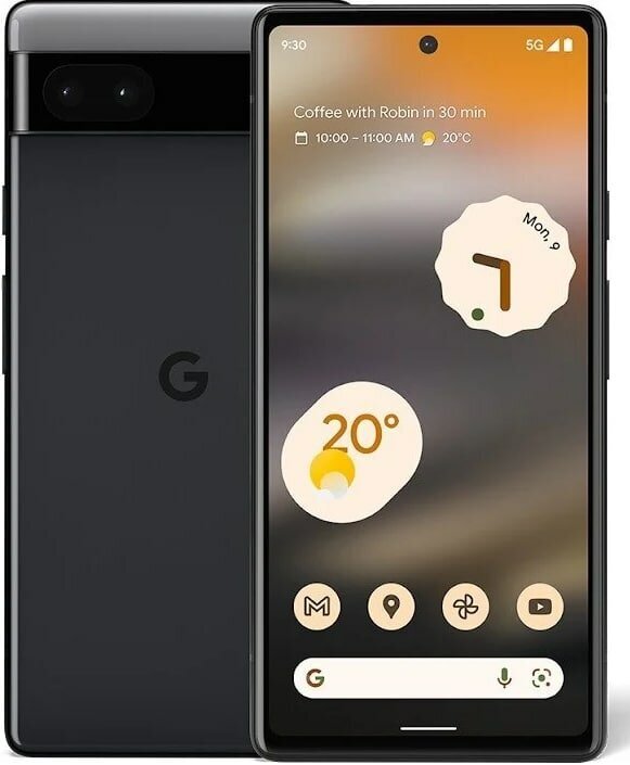 Google Смартфон Google Pixel 6a 6/128GB JP (6 ГБ, 128 ГБ, Чёрный, JP)