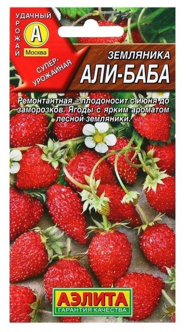 Семена Земляника "Али Баба" ремонтантная, 0,04 г