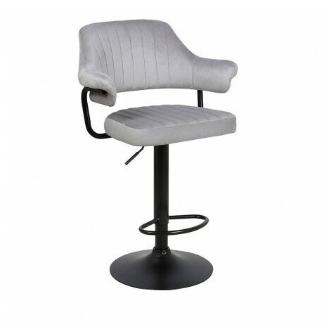 Барный стул Империя Стульев кантри WX-2917 light grey светло-серый велюр