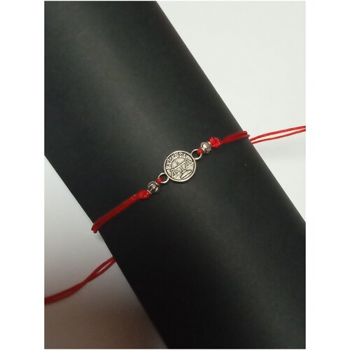 фото Браслет- оберег красная нить, зодиак весы, d = 6 см собственно
